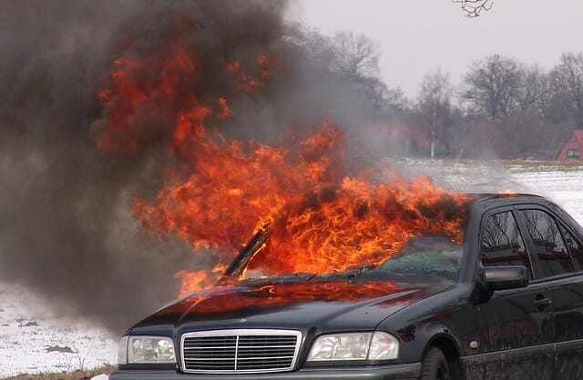 incendios de automóviles