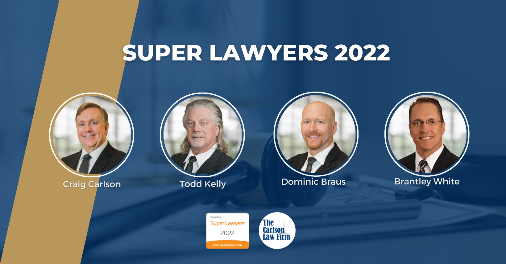 Cuatro Abogados de Carlson Nombrados en la Lista de Super Lawyers de 2022