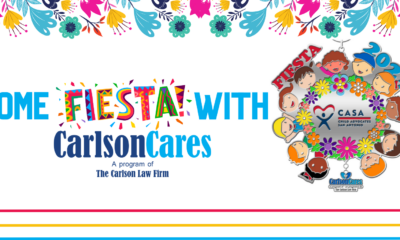 ¡Únase A Carlson Cares, El Programa Caritativo De The Carlson Law Firm, En El Evento De Fiesta De San Antonio!