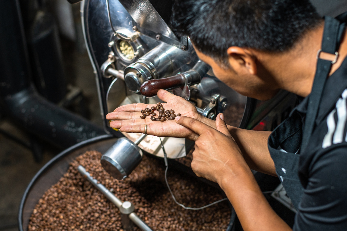 Cafetalero trabajando sin protección se arriesga a bronquiolitis obliterante también conocida como pulmón de palomitas de maíz.