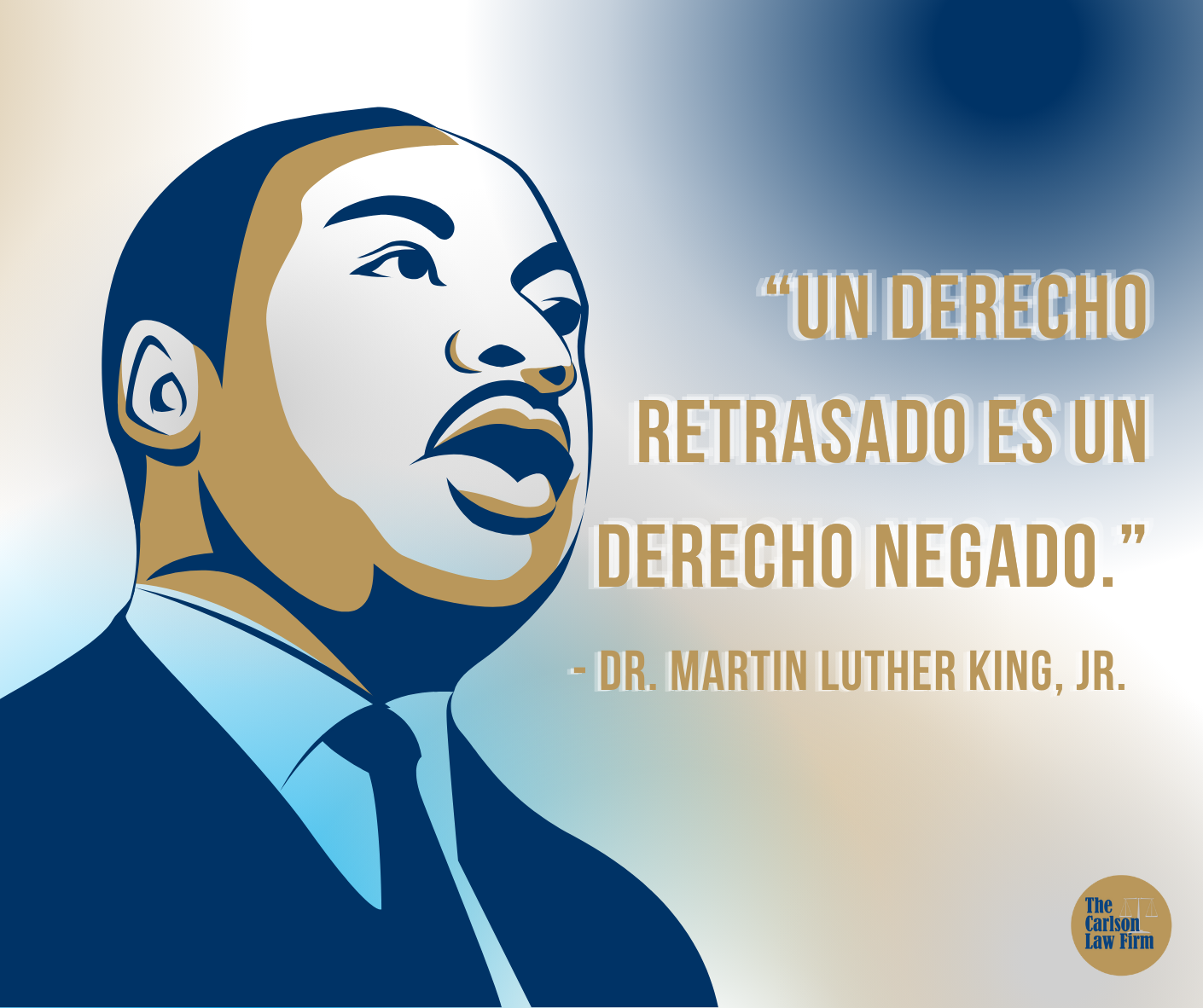 Cita 5 de MLK: “Un derecho retrasado es un derecho denegado”.