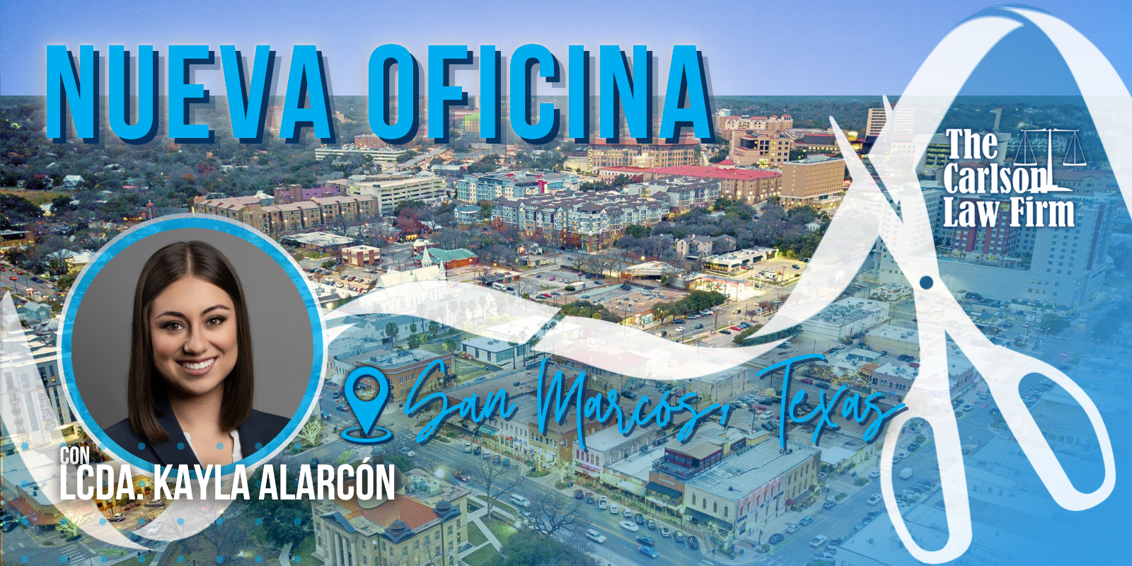 The Carlson Law Firm celebrará inauguración de nueva oficina en San Marcos