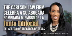 Cheryl agobada nombrada al consejo editorial del colegio de abogados de Texas 2026