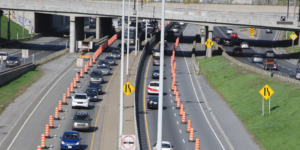 seguridad al manejar en zonas de construcción en Texas, carreteras en construcción, áreas urbanas de Texas, conducir en Texas
