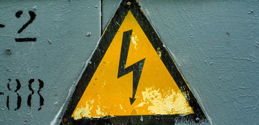 una descarga eléctrica