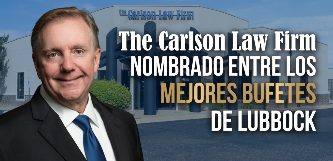 el bufete The Carlson Law Firm fue votado entre los mejores en Lubbock