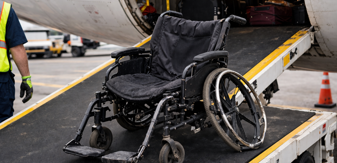 Muchas sillas de ruedas y equipo de movilidad son dañados por mal manejo en las aerolíneas y es importante saber qué hacer si pasa.