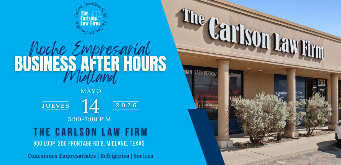 Noche empresarial en Midland 2026 con la cámara de comercio Midland Chamber of Commerce