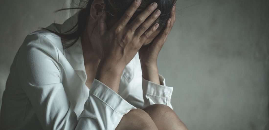 Young depressed woman, domestic and rape violence,beaten and rap