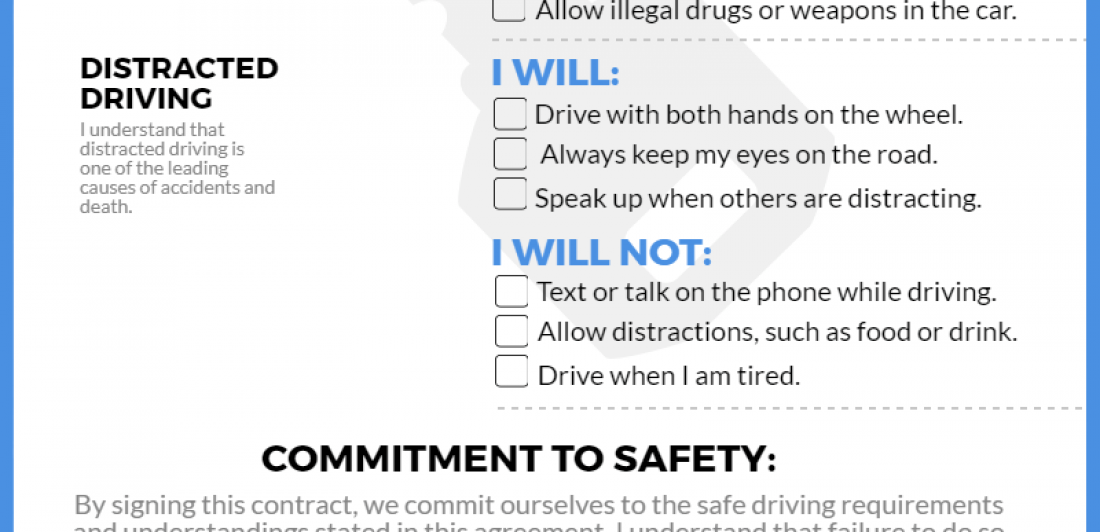 Parent-Teen Safe Driving Contract