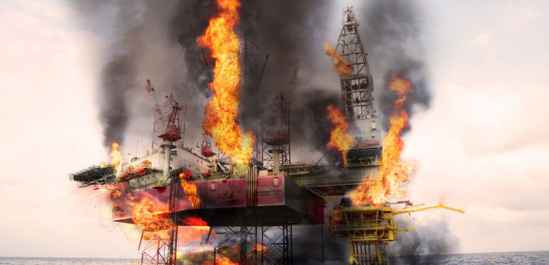 offshore fire The most common causes of offshore oil rig explosions.